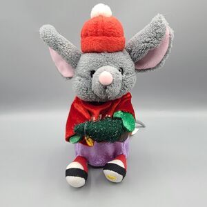 Gemmy Christmas Santa Mouse Dance Sings Santa Claus is Coming Holiday Pals
